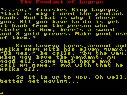 Pendant of Logryn, The (1989)(Zenobi Software)